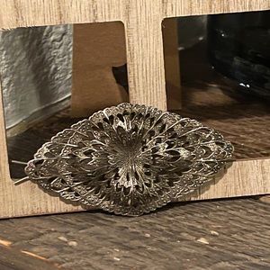 Vintage metal hair barrette clip